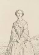 Gravure en facsimilé : Portrait de la princesse Marie Cantacuzene (Théodore Chasseriau) - Muzeo.com