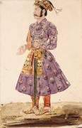 Homme en costume persan, vu de profil vers la gauche (Eugène Delacroix) - Muzeo.com