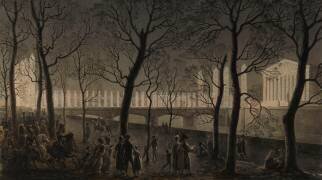 Illumination du pont de la Concorde et du Palais du Corps Législatif (Louis-Pierre Baltard) - Muzeo.com