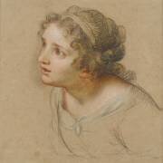 Jeune fille, en buste (Charles Le Brun) - Muzeo.com