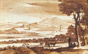 Landscape of the Roman Countryside (Claude Gellée) - Muzeo.com