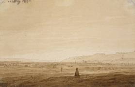 Landscape with an Obelisk (Caspar David Friedrich) - Muzeo.com