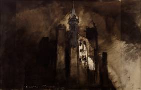 Le burg dans l'orage (Victor Hugo) - Muzeo.com