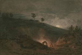 Lime Kiln by Moonlight (Joseph Mallord William Turner) - Muzeo.com