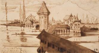 Lucerne, Vieux pont (Victor Hugo) - Muzeo.com