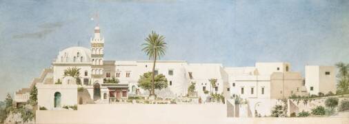 Mosquée de Sidi Abd-er-Rahman (Alger) : façade principale, élévation (Albert Ballu) - Muzeo.com