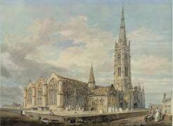 North-east View of Grantham Church (Joseph Mallord William Turner) - Muzeo.com