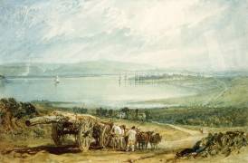 Poole, Dorset with Corfe Castle in the Distance (Joseph Mallord William Turner) - Muzeo.com