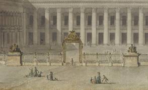 Proposition pour le Grand Projet de reconstruction du château de Versailles, côté des cours d’entrée (Jean François Heurtier) - Muzeo.com