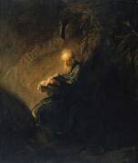 Reading Hermit (Rembrandt) - Muzeo.com