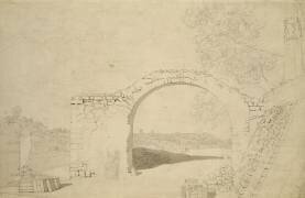 River Landscape with an Arch (Caspar David Friedrich) - Muzeo.com