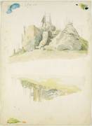 Rock and Tree: Two Studies (Caspar David Friedrich) - Muzeo.com