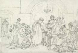 Rustic Interior in Antiquity (Anne-Louis Girodet) - Muzeo.com