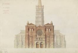 Saint-Sernin de Toulouse façade occidentale restaurée (Eugène Viollet-Le-Duc) - Muzeo.com