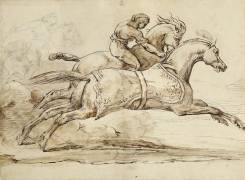 Scene from the Race of the Barberi Horses (Théodore Géricault) - Muzeo.com