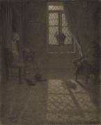 The Cat at the Window (Jean-François Millet) - Muzeo.com
