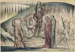 The schismatics and sowers of discord: Mosca de'Lamberti and Bertrand de Born (William Blake) - Muzeo.com