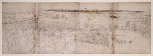 Vue de la ville de Lille du côté du prieuré de Fives (Adam Frans van der Meulen) - Muzeo.com