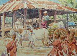Boy monks at Thaung Tho market (Wilson Clive) - Muzeo.com