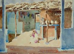 Brahmin village interior (Wilson Clive) - Muzeo.com