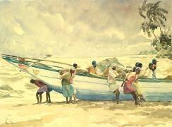 Launching the netboat (Wilson Clive) - Muzeo.com