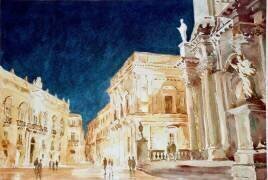 St Paul preaching by floodlight (Wilson Clive) - Muzeo.com
