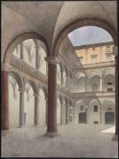 Album des vues de Rome : palais de la Chancellerie, la cour, vue générale (Louis Boitte) - Muzeo.com