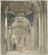 Album des vues de Rome : Villa Madame, vue générale de la loggia (Louis Boitte) - Muzeo.com