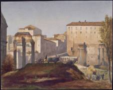 Album d'Italie, antiquités de Rome. Forum et Palatin. Vue du Forum du côté du Tabularium (Louis Boitte) - Muzeo.com