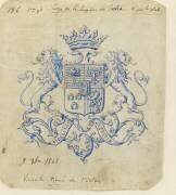 Blason aux armes de la famille de Forton (Emile Gallé) - Muzeo.com