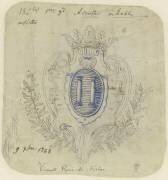 Blason aux armes de la famille de Forton (Emile Gallé) - Muzeo.com