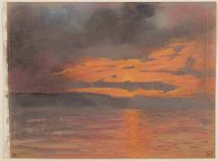 Coucher de soleil sur la mer (Charles Cottet) - Muzeo.com
