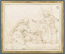 La Madeleine lavant les pieds de Jésus (Battista Franco) - Muzeo.com