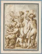La Mort enveloppant des chasseurs dans des filets (Jacopo Ligozzi) - Muzeo.com