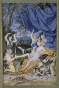 La reine Marie-Thérèse sous la figure de Diane et le repos de Diane aprés la chasse (Joseph Werner the Younger) - Muzeo.com