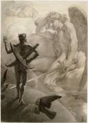 L'Archange Raphäel et Méphistophélès (Jean-Paul Laurens) - Muzeo.com