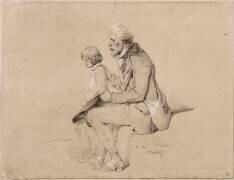 Le demi solde et l'enfant (Nicolas-Toussaint Charlet) - Muzeo.com