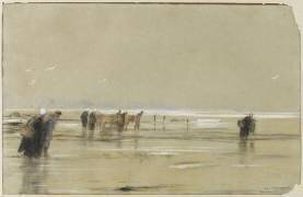 Marée basse dans le Finistère (Louis Antoine Manceaux) - Muzeo.com