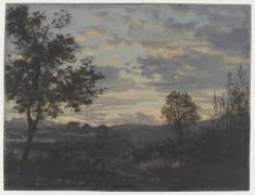 Paysage de France : effet de soir (anonymous) - Muzeo.com
