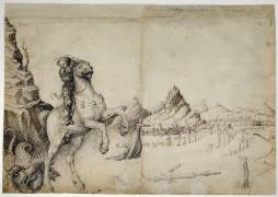 Saint Georges combat le dragon (Jacopo Bellini) - Muzeo.com