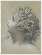 Tête de jeune femme couronnée de lauriers : la Poésie (Pierre Charles Trémolières) - Muzeo.com