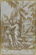 Vénus et Adonis enlacés (Paolo Farinati) - Muzeo.com