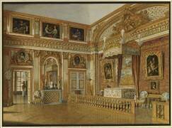 Vue de la Chambre de Louis XIV à Versailles en 1861 (Jean-Baptiste Fortuné de...) - Muzeo.com