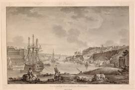 Vue du port de Brest prise de Bordenave (Nicolas Ozanne) - Muzeo.com
