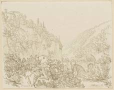 Vue d'un ravin à Saint-Cosimato (Lancelot-Théodore Turpin de...) - Muzeo.com