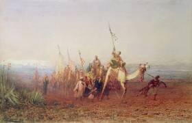A Caravan on the Way to Cairo (Félix Ziem) - Muzeo.com