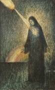 A Woman Lit by a Rainbow (Felix Elie Tobeen) - Muzeo.com