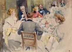 An Elegant Dinner Party (Jean Béraud) - Muzeo.com