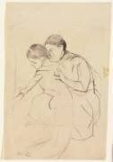 Baby with Left Hand Touching a Tub (Mary Cassatt) - Muzeo.com