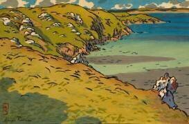 Baie de la Fresnaye (Saint-Cast) (Henri Rivière) - Muzeo.com